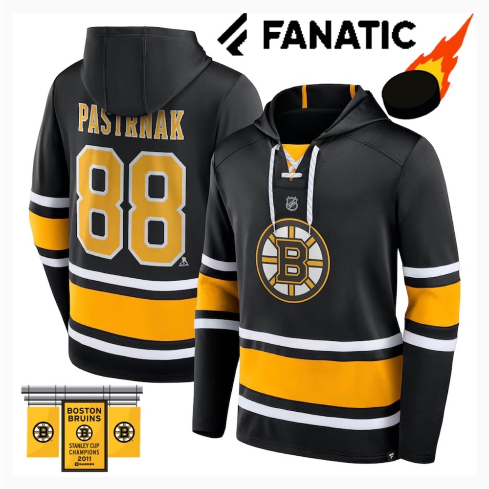 🆕BRUINS PASTRNAK JERSEY HOODIE🔥 💰$157 US dollars OR $218 CDN dollars